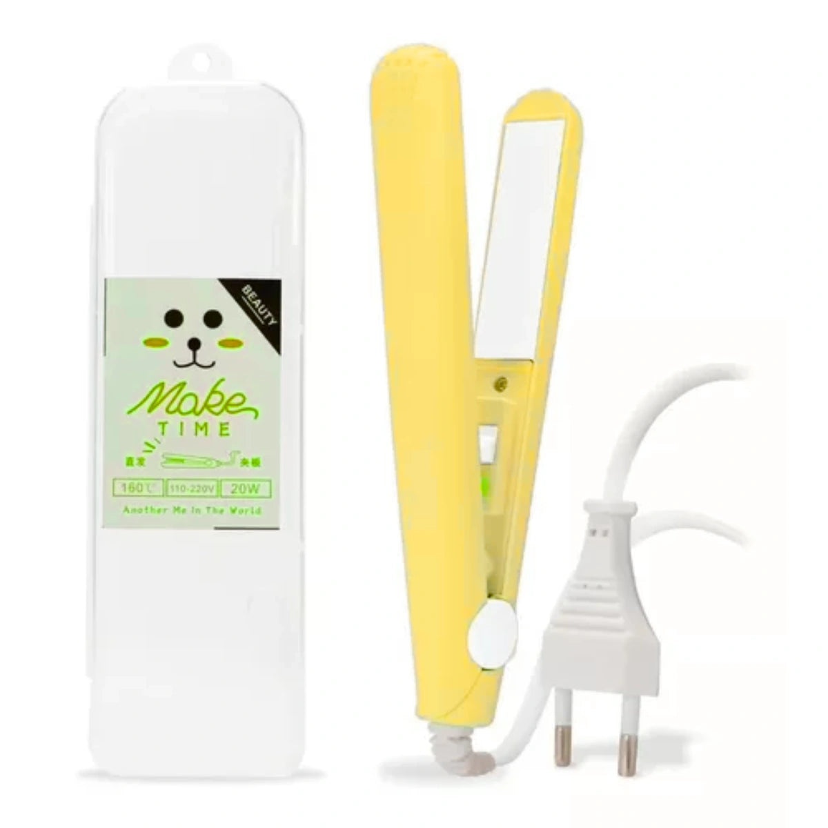 Mini Chapinha Prancha De Cabelo Portátil Com Case Transporte Bivolt